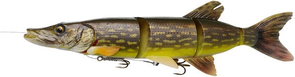 Swimbait Savage Gear 4D Line Thru Pike SS - Edition Limitée avec PHP-photoprint et Arômes ! - Dotted Pike