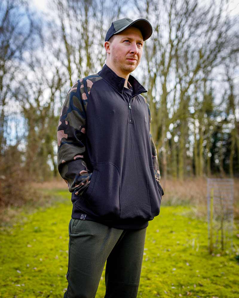 Sweatshirt  Fox LW Black/Camo QTR Zip