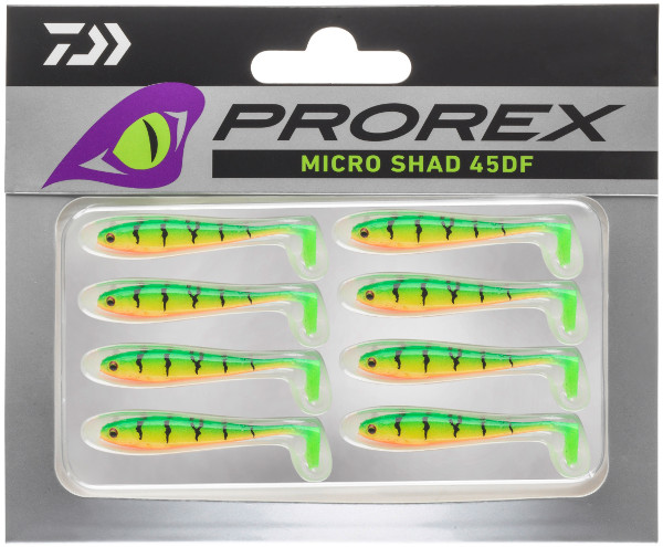 Daiwa Prorex Micro Shad 45DF, 8 pièces !