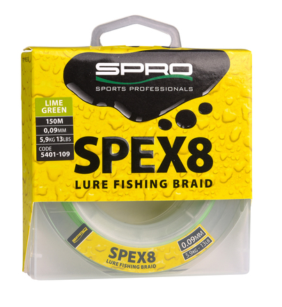 Tresse Spro Spex8 Bulk Braid Lime Green 1500m