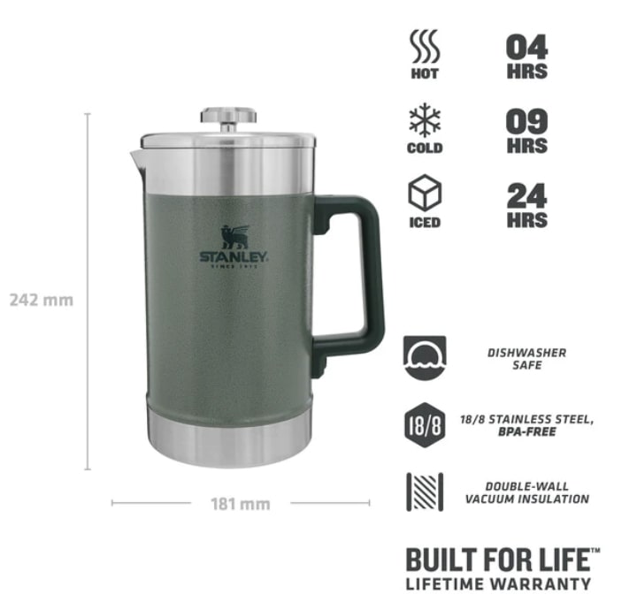 Cafetière Stanley The Stay-Hot French Press (1,4L)