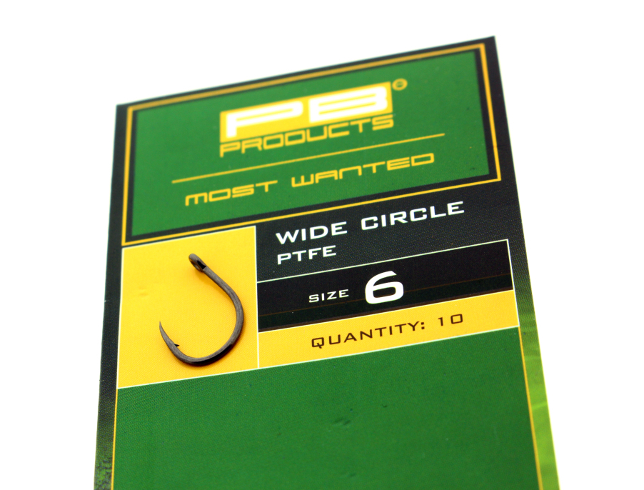 Hameçons carpe PB Products Wide Circle Hook PTFE (10 pcs)