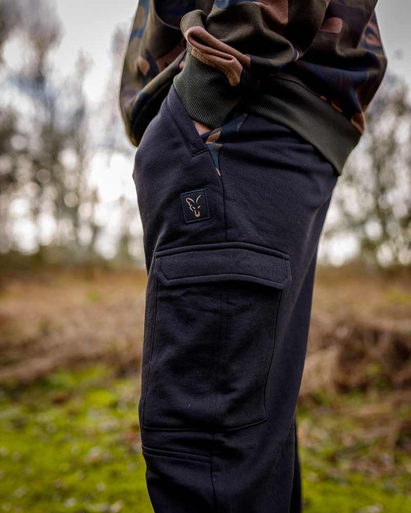 Pantalon de jogging Fox LW Black/Camo Combat Joggers