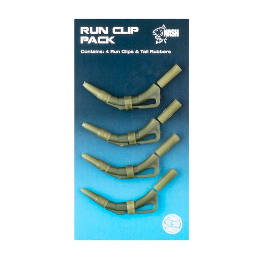 Clips plombs Nash Run Lead Clip Pack - Camou Green