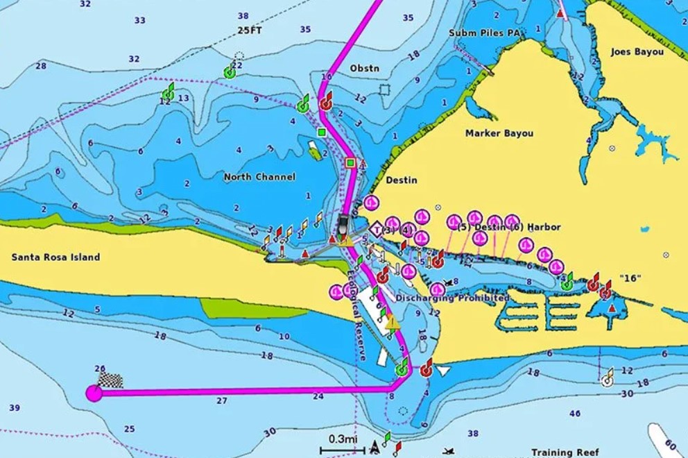 Carte marine Navionics Vision+ Benelux et Allemagne Ouest