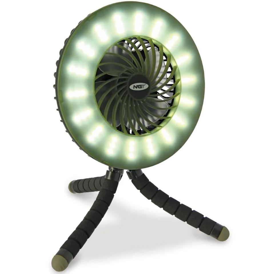 Ventilateur NGT Dynamic (banque d'alimentation 3600mAh & Lumière inclus)