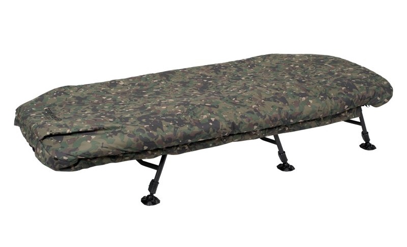 Bedchair Trakker RLX 6 Camo Bed System Stretcher (Avec sac de couchage)