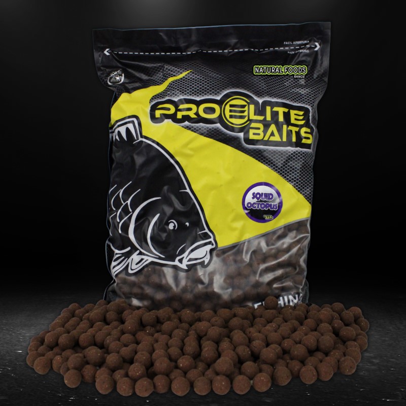 Bouillettes Pro Elite Baits Boilies Natural Foods Squid & Octopus 20mm (8kg)