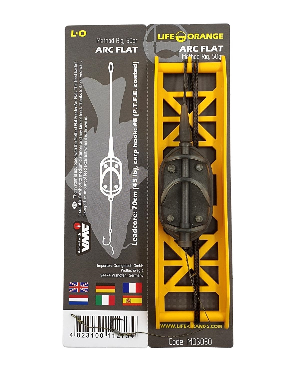 Bas de ligne Life Orange Method Rig Arc Flat (80cm)