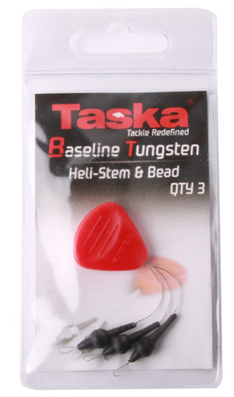 Taska Tungsten Heli-Stem & Bead, 6 pièces