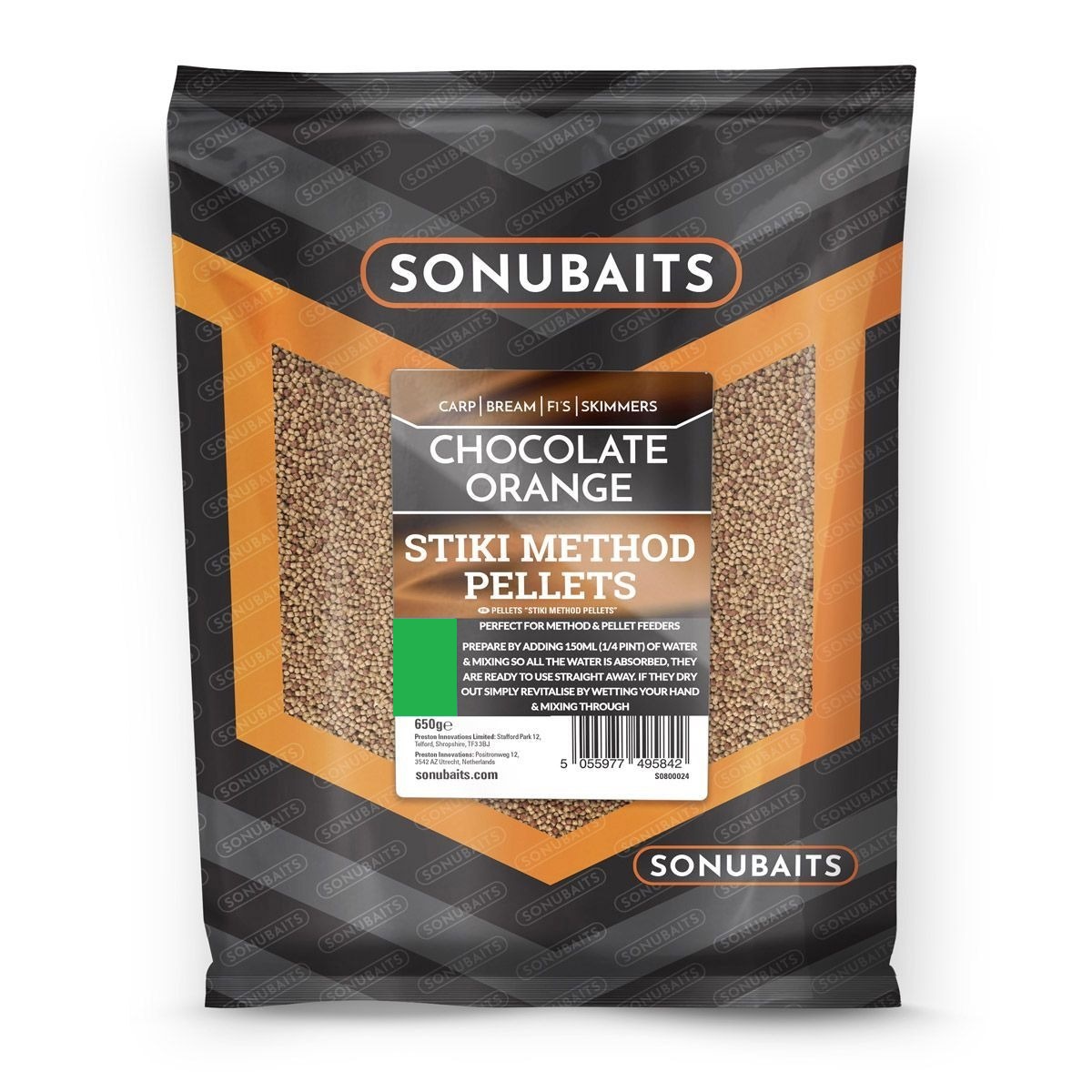 Pellets Sonubaits Stiki Chocolate Orange Method 4mm (650g)