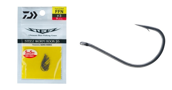 Hameçon à ver Daiwa Steez Worm Hook SS FFN (9pcs)