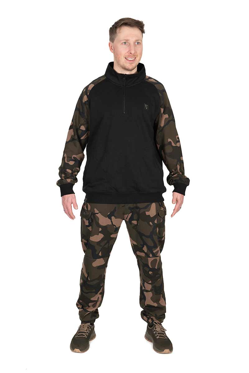 Sweatshirt  Fox LW Black/Camo QTR Zip