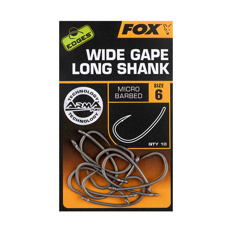 Fox Edges Armapoint Super Wide Gape Long Shank (10 pcs)