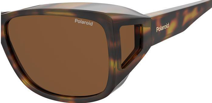 Polaroid PLD 9016/S Suncover - Havana frame / brown glasses