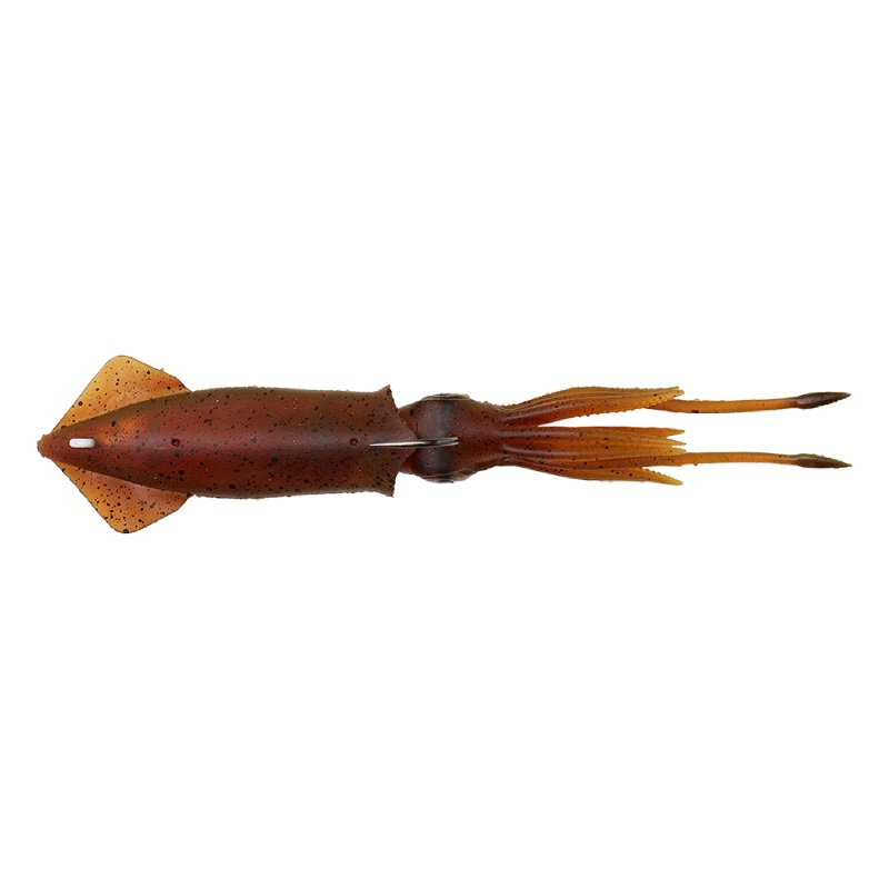 Savage Gear 3D TPE Swim Squid 12,5cm 25gr Sinking (12 pcs) - Red/Brown