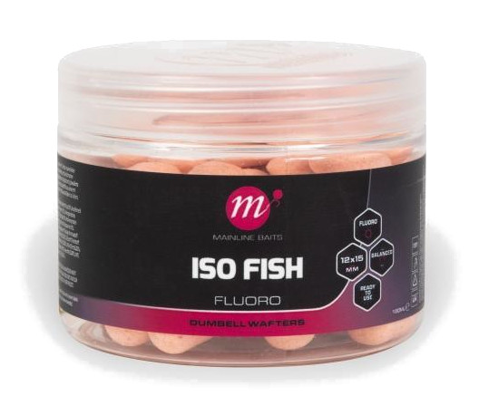 Appâts flottants Mainline ISO Fish Fluoro Dumbell 12x15mm - Rose