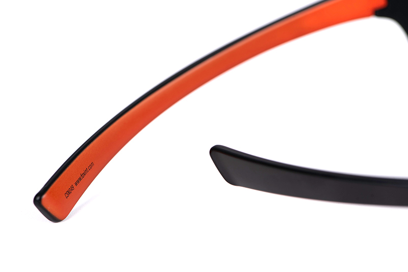 Lunettes de soleil Fox Collection Wraps - Noir/Orange (Verres gris)