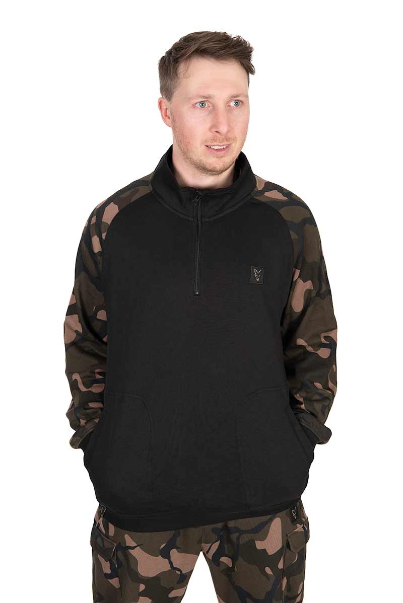 Sweatshirt  Fox LW Black/Camo QTR Zip