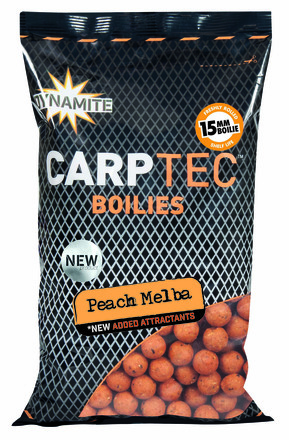 Bouillettes Dynamite Baits Carptec Peach Melba (900g)