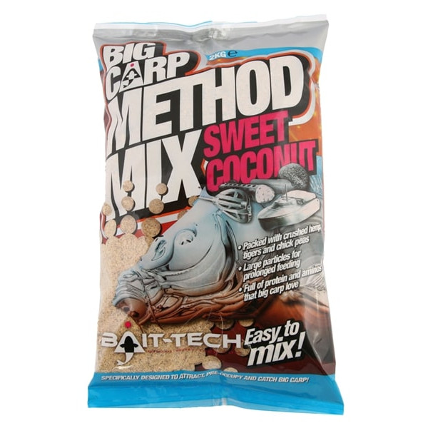 Amorce Bait-Tech Big Carp Method Mix (2kg) - Sweet Coconut