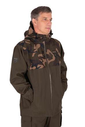 Veste imperméable Fox RS25K Khaki/Camo STD pour la pêche