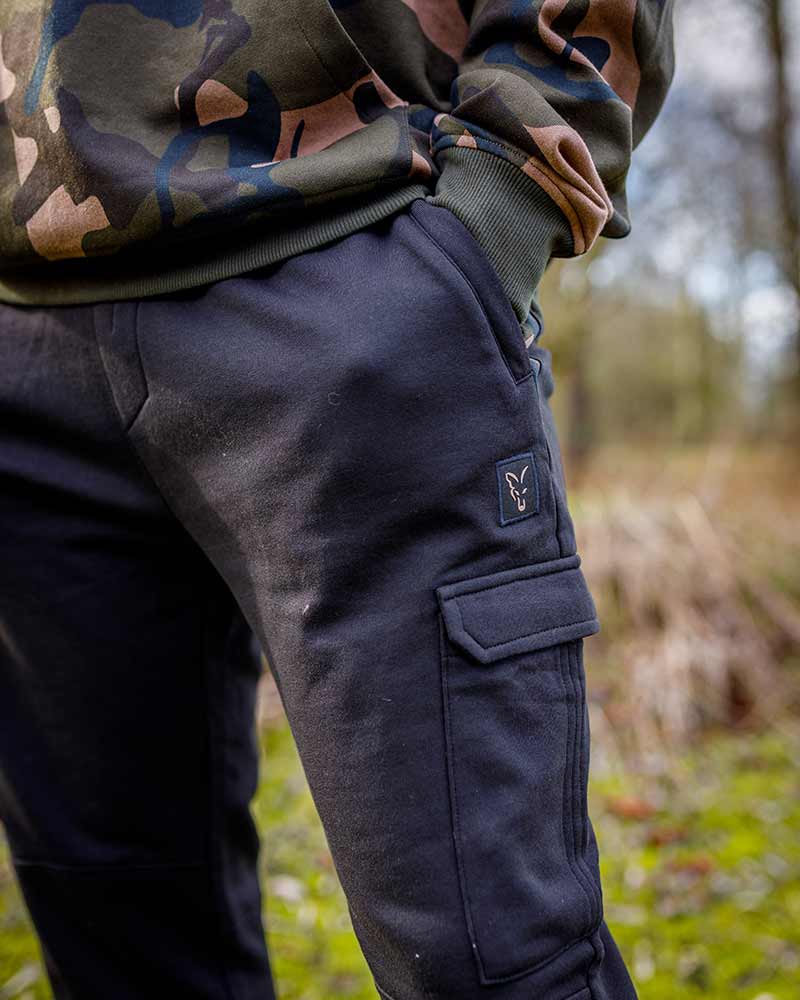 Pantalon de jogging Fox LW Black/Camo Combat Joggers