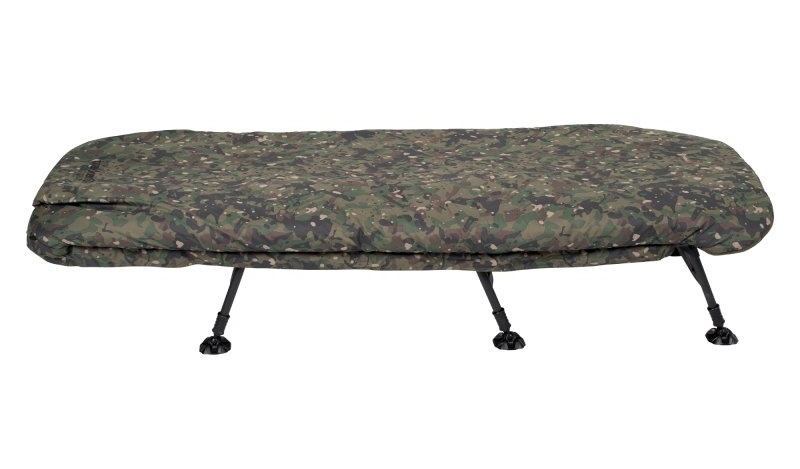 Bedchair Trakker RLX 6 Camo Bed System Stretcher (Avec sac de couchage)