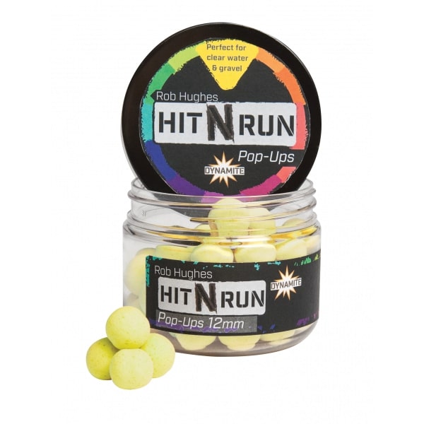 Dynamite Baits Hit N Run Pop Ups (12mm) - Jaune