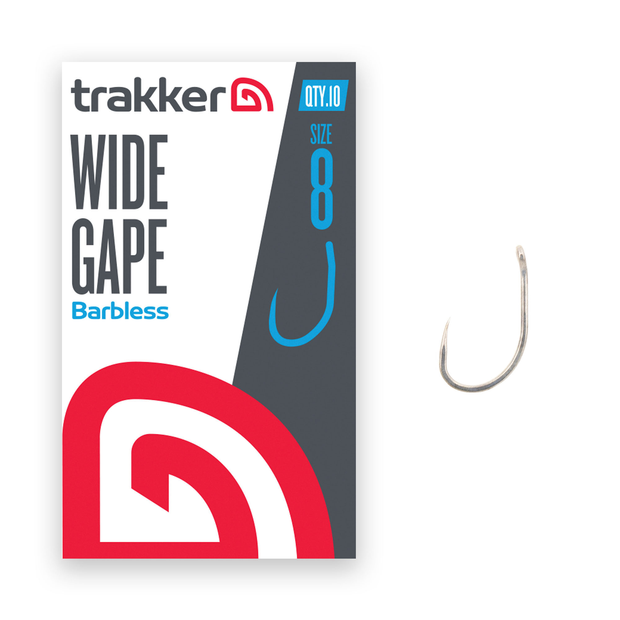 Hameçons Trakker Wide Gape Hooks Barbless (10pcs)