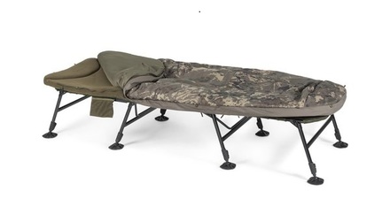 Bedchair Nash Indulgence HD40 Sleep System 8 Legs Camo Wide (Bedchair + Couette)