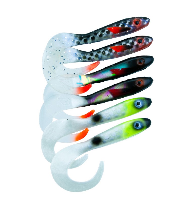 Svartzonker McRubber Tail Shad 11cm Mix Overcast (6 pcs)