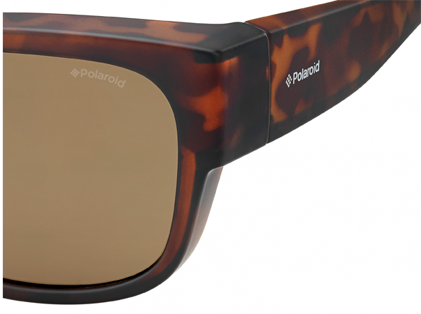 Polaroid PLD 9003/S Suncover - Havana frame / brown glasses