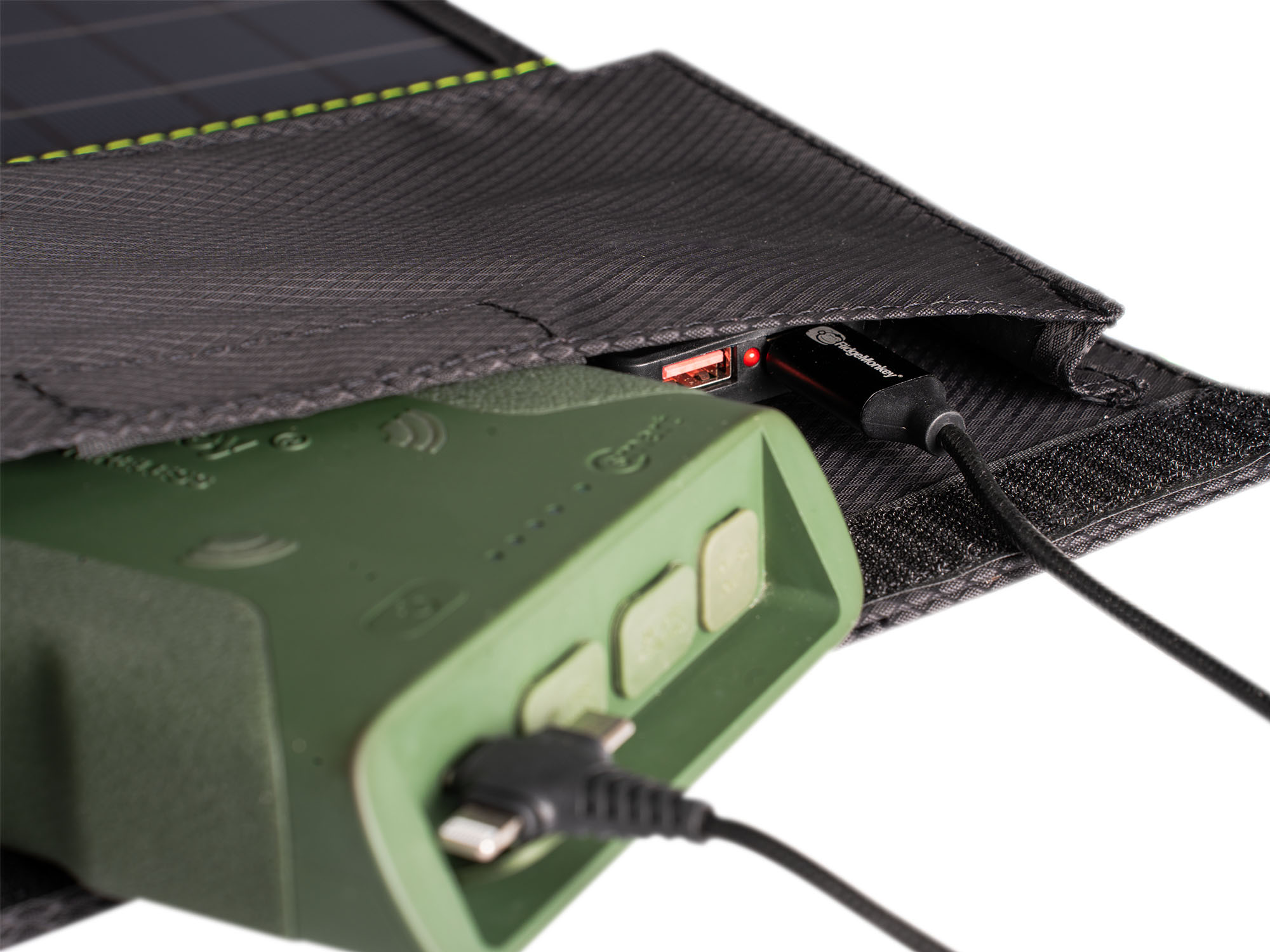 Panneau solaire Ridgemonkey Vault QC3.0 / USB-A 21W