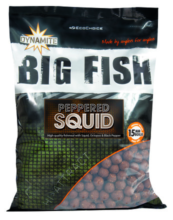 Bouillettes Dynamite Baits Peppered Squid (1.8kg)