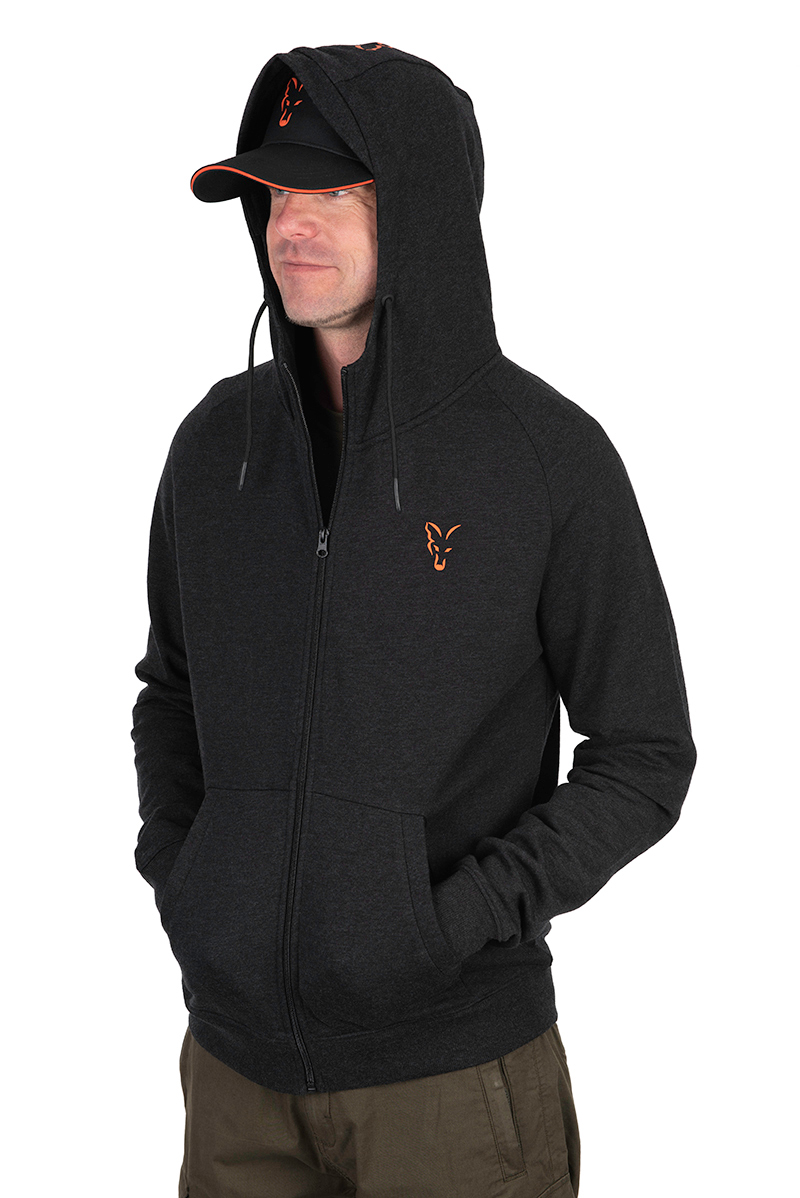 Gilet Fox Collection LW Hoody Black & Orange