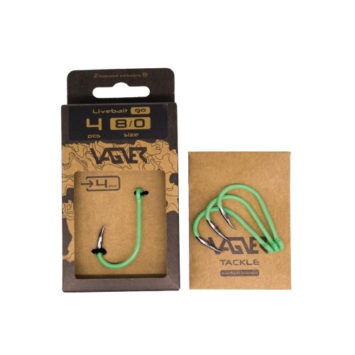 Hameçons SIlure Vagner Live Bait Long Shank Go (4 pcs)