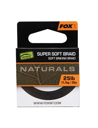 Fox Edges Naturals Soft Braid Hooklength (20m)