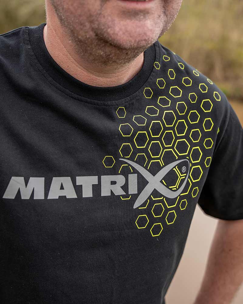 T-Shirt imprimé Matrix Hex Noir