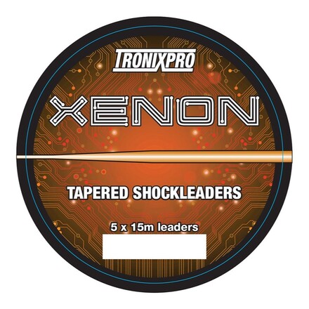 Tronixpro Xenon Tapered Leaders Orange 15m (5 pcs)