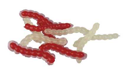 Prologic ArtBait Floating Bloodworm Red & Glow 32 pièces