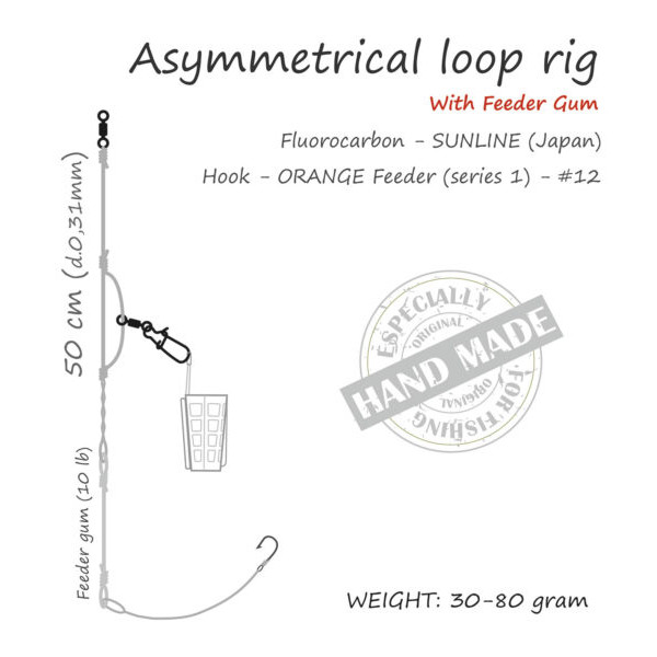 Life-Orange Feeder Rig Asymmetrical Loop Avec Elastique