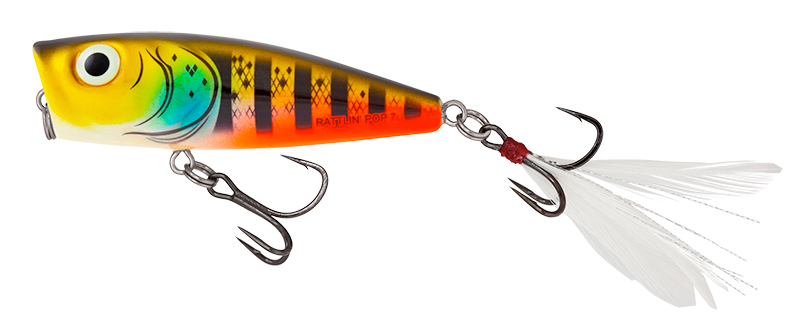 Salmo Rattlin Pop 7cm Surface Popper - Hot Gill