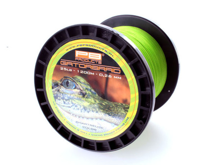 Tresse PB Products Gator Braid Chartreuse 1200m (0,30mm)