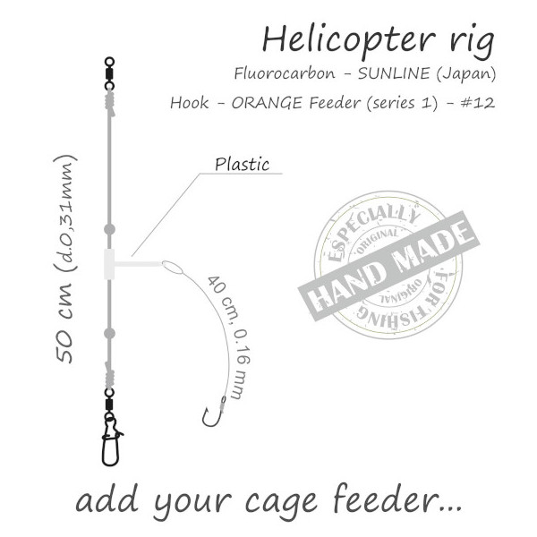 Life-Orange Feeder Rig Helicopter Sans Feeder
