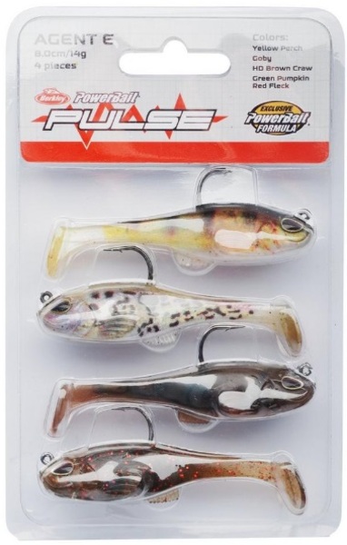 Berkley Pulse Agent E Softbait 4-Pack 8.0cm (14g)