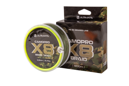 Ultimate Camopro X8 Braid 0.30mm/20.45kg (600m)