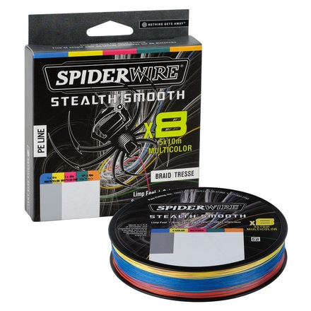 Tresse Spiderwire Stealth Smooth 8 Braid Multicolor (2000m)