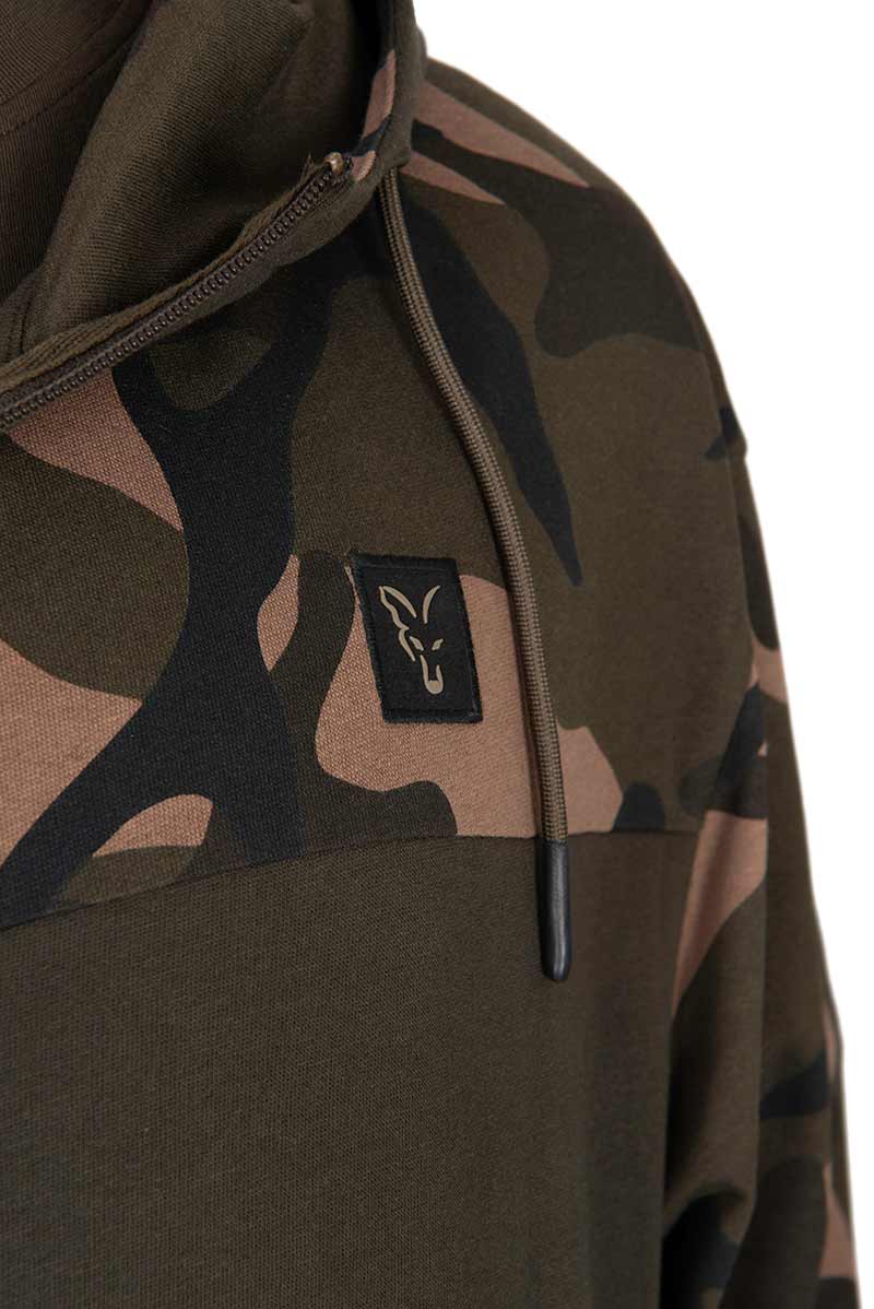 Veste Fox LW Khaki/Camo Split Zip Hoody