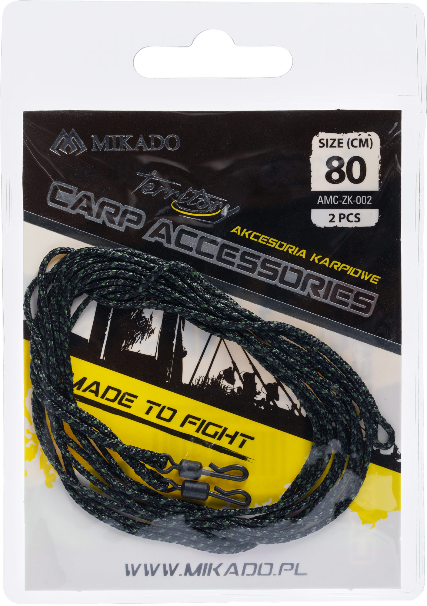 Mikado Leader Leadcore Carpe Quick Change Emerillon 80cm (2 pièces)